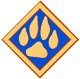 Cub Scout Outdoor Activity Award Wolf Track Pin