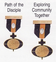 Path of the Disciple and Exploring Community Together medals